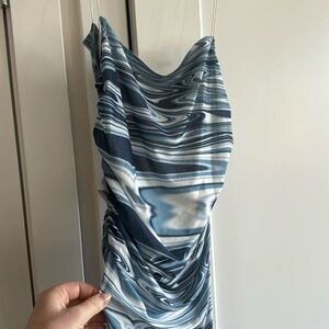 Blue Bodycon Tank Dress